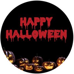 Dekoracyjny opłatek tortowy Halloween - 20 cm