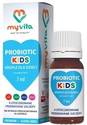 Probiotyk Kids krople dla dzieci, Myvita, 7ml