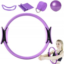 Pilates Zestaw Ring Circle Set Arms Stretch Belt