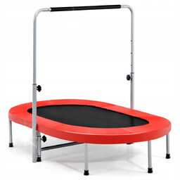 Podwójna trampolina fitness z poręczą 154 x 90