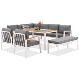 Komplet wypoczynkowy z narożnikiem Zakintos Comida 7