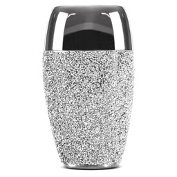Eurofirany Wazon dekoracyjny 14x10x24 Palmera 2 srebrny