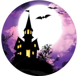 Dekoracyjny opłatek tortowy Halloween - 20 cm