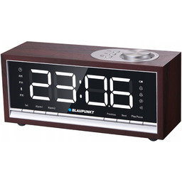 Radiobudzik Blaupunkt CR60BT brązowy z Bluetooth i radiem