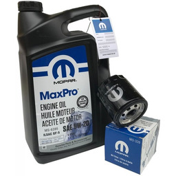 Olej MOPAR MaxPro 5W20 oraz filtr oleju silnika