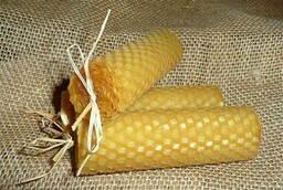 Świeca z wosku pszczelego E (zwijana) 5cm -