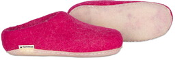 Feltiness, Różowe, kapcie wełniane z podeszwą 37-38 (24cm)