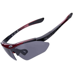 Okulary rowerowe Rockbros 10141 fotochromowe UV400 - czerwone