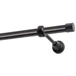 DECASTYL Karnisz Luna pojedynczy 160 cm Czarny