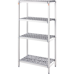 STALGAST Regał magazynowy aluminiowy, 900x460x1680 mm 686091