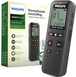Dyktafon Philips DVT1160 8GB 1.29'' LCD czarny