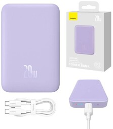 Baseus Powerbank magnetyczny Magnetic Mini 10000mAh, USB-C 20W