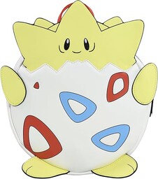 Loungefly Pokemon, Togepi, mini plecak, wegańska skóra premium,