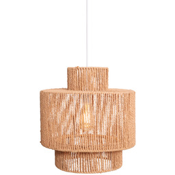 LABRIZ lampa wisząca papierowy pleciony klosz kolor naturalny