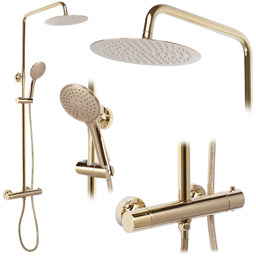 Rea Zestaw Natryskowy z Termostatem REA VINCENT Złoty