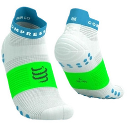 COMPRESSPORT Skarpety ProRacing Socks V4 RUN LOW White/Norse