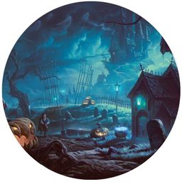 Dekoracyjny opłatek tortowy Halloween - 20 cm