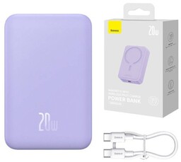 Baseus Powerbank magnetyczny Magnetic Mini 20000mAh, USB-C 20W