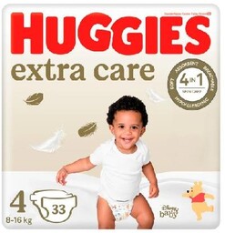HUGGIES Extra Care Jumbo 4 (8-16kg), 33szt.