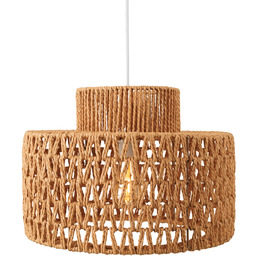 RAFFLE lampa wisząca papierowy pleciony klosz fi 40