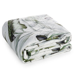Design 91 Narzuta dekoracyjna 220x240 Ellen biała oliwkowa