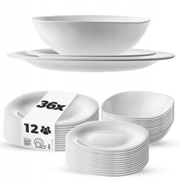 Serwis Obiadowy Na 12 Osób Zestaw Talerzy 36