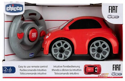 Fiat 500 z pilotem czerwony - Chicco