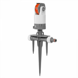 Zraszacz obrotowy 6-funkcyjny na trójzębnym kolcu WHITE LINE