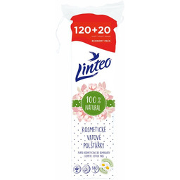 Linteo Natural Cotton Pads waciki kosmetyczne 140 ml