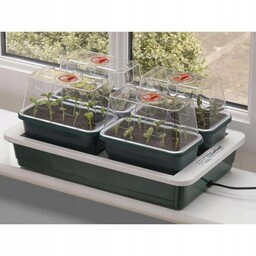 Mini szklarnia Fab4 Podgrzewany propagator Garland