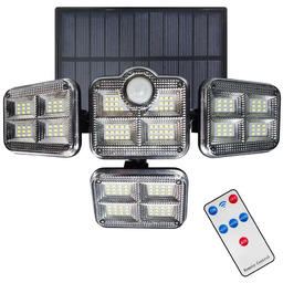Lumes Poczwórna lampa solarna z czujką ruchu -