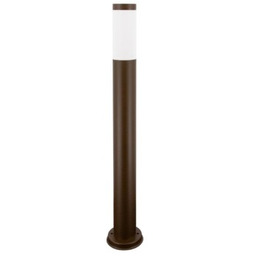 Słupek, lampa ogrodowa okrągła E27 80cm CUBE corten