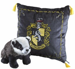 The Noble Collection Hufflepuff House Mascot & Cushion