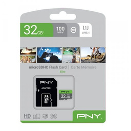 PNY Karta pamięci microSDHC Elite 32GB P-SDU32GU185GW-GE