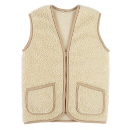 Kampol Kamizelka wełniana merynos Beka beżowa M wyroby