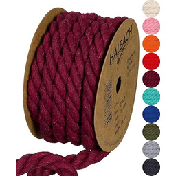 Halbach Seidenbänder Sznurek bawełniany z recyklingu, szerokość: 10