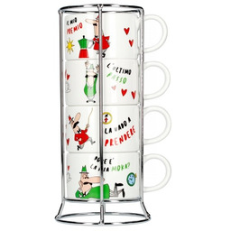 Zestaw filiżanek na stojaku Bialetti Italia - 4