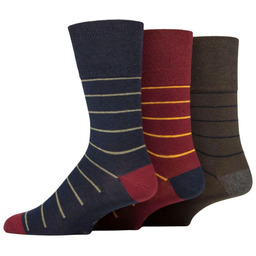 Gentle Grip 3PACK Bezuciskowe skarpety męskie - SIMPLICITY