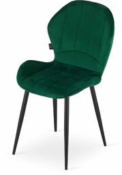 ELEGANCKIE KRZESŁO ASTER ZIELONY AKSAMIT ZESTAW 4 SZTUKI
