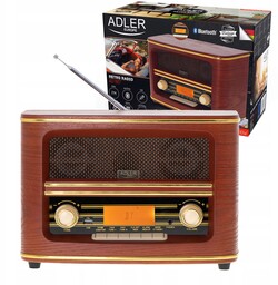 Stylowe Radio Retro Fm Bluetooth MP3 Usb Zegar