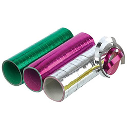 3 rolki serpentyny holograficzne zielone różowe złoto lub