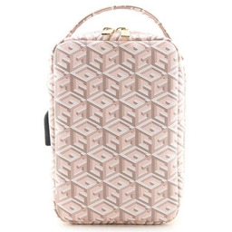 GUESS Torba na akcesoria GCube Stripe Różowy