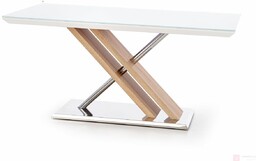 Stół NEXUS Halmar 90x160, Dąb sonoma + biały