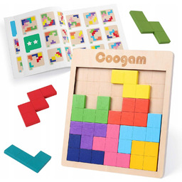 Puzzle Drewniane Typu Tangram Układanka Edukacyjna Idealna