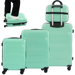 ZESTAW WALIZEK PODRÓŻNYCH ABS Komplet 4w1 Bagaż