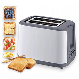 Domowy Opiekacz Toster Elektryczny Biały 6 Stopni Mocy