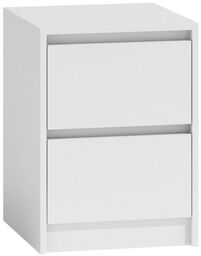 Szafka nocna, stolik, KARO K2, 40x43x55 cm, biel,