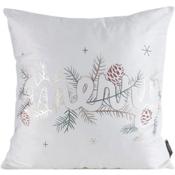 Poszewka bożonarodzeniowa biało-szampańska Merry Christmas PSWA-340