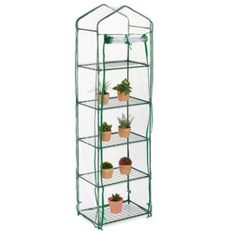 Przezroczysta mini szklarnia dla roślin 193x58x36cm, kolor zielony