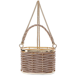 Sca''Viola Złota Torebka Ekskluzywny Kuferek Damski Premium